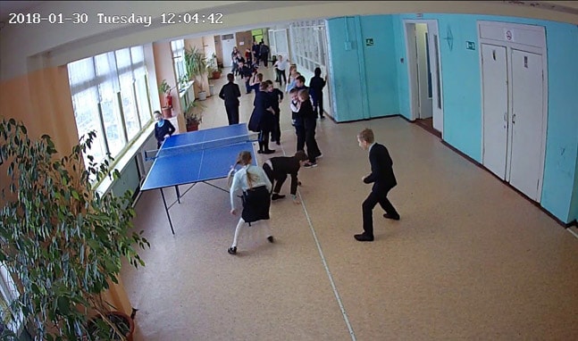 Установка видеонаблюдения в школе