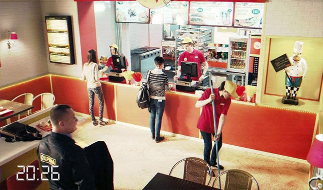 Установка видеонаблюдения в ресторане